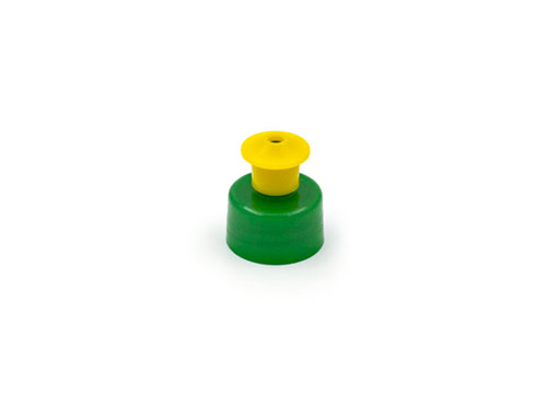 Produttore tappi per bottiglie e flaconi in plastica e PET - 056-giallo-verde